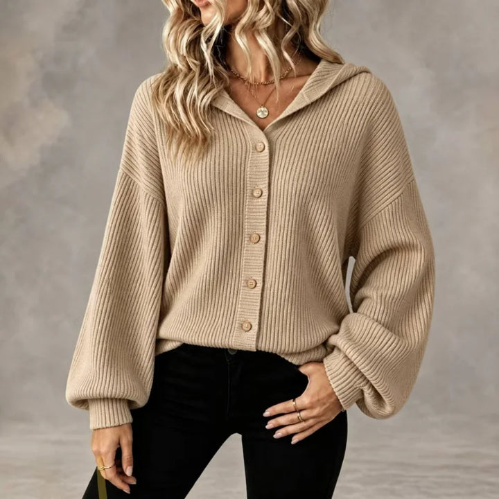Blair Button Front Hooded Cardigan