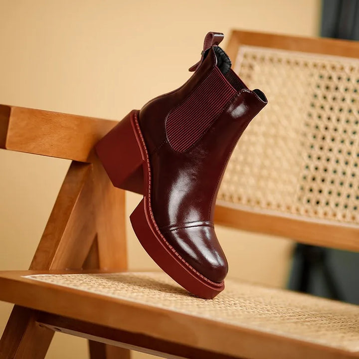 Nathalie Platform Chelsea Boots