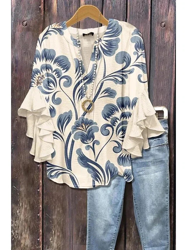 Alina Relaxed Floral Blouse