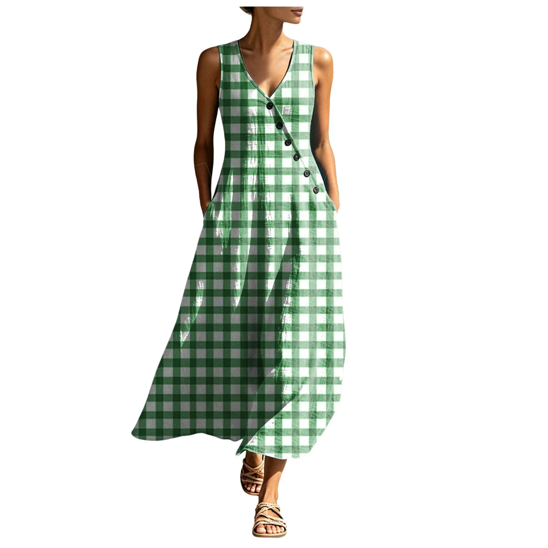 Sophronia Sleeveless Beach Maxi Dress