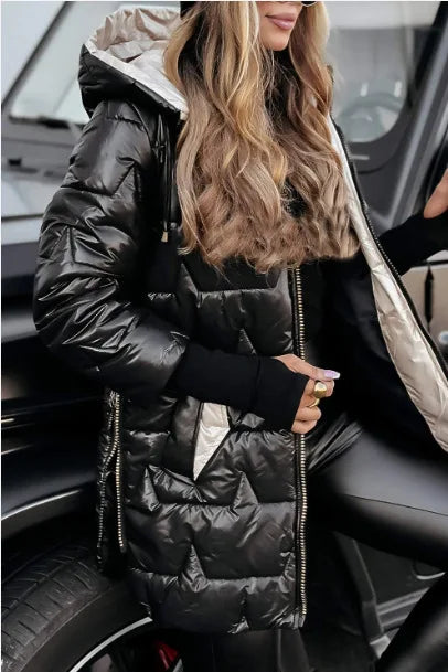 Leila Diamond Quilted Puffer