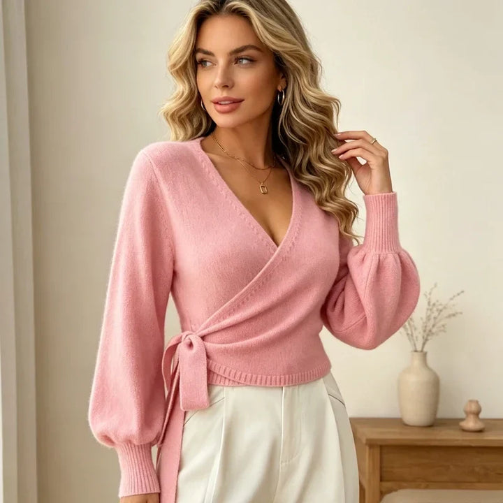 Marigold Wrap Front Sweater