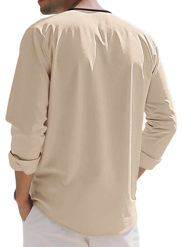 Camden Long Sleeve Henley Shirt