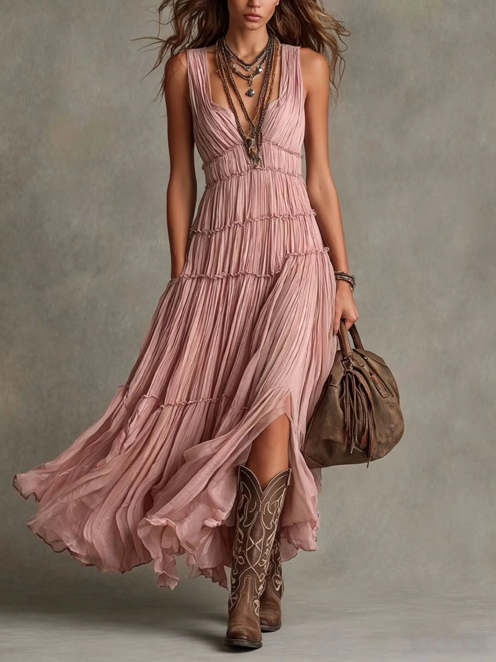 Wrenna Tiered Boho Maxi Dress