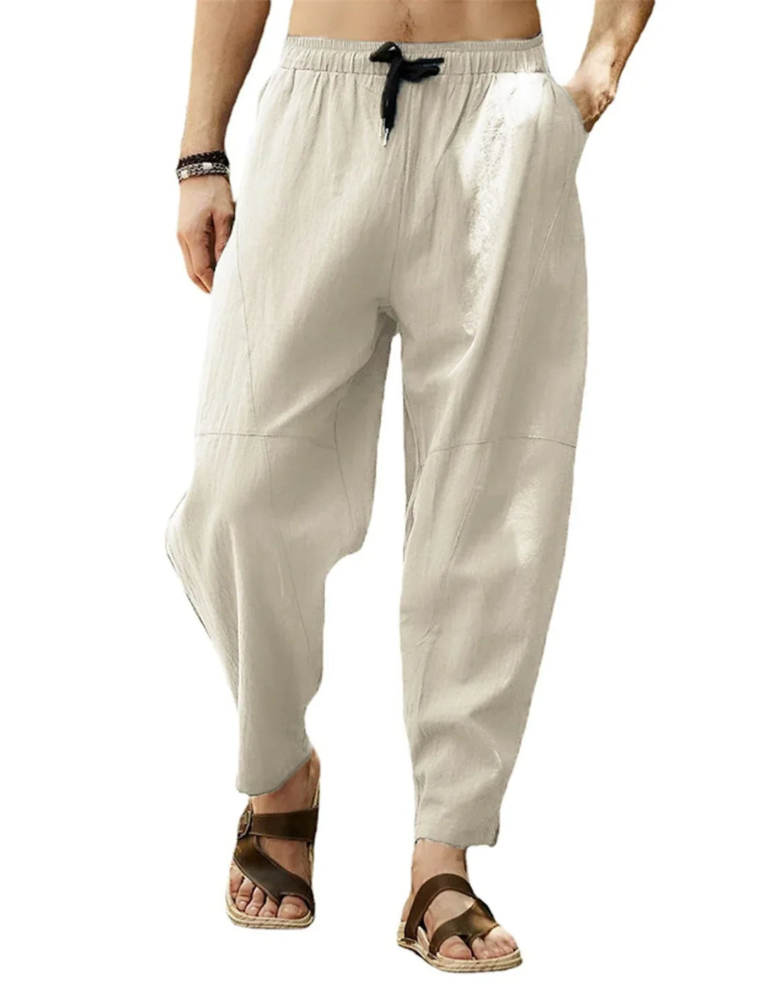 Hudson Relaxed Fit Drawstring Tapered Trousers