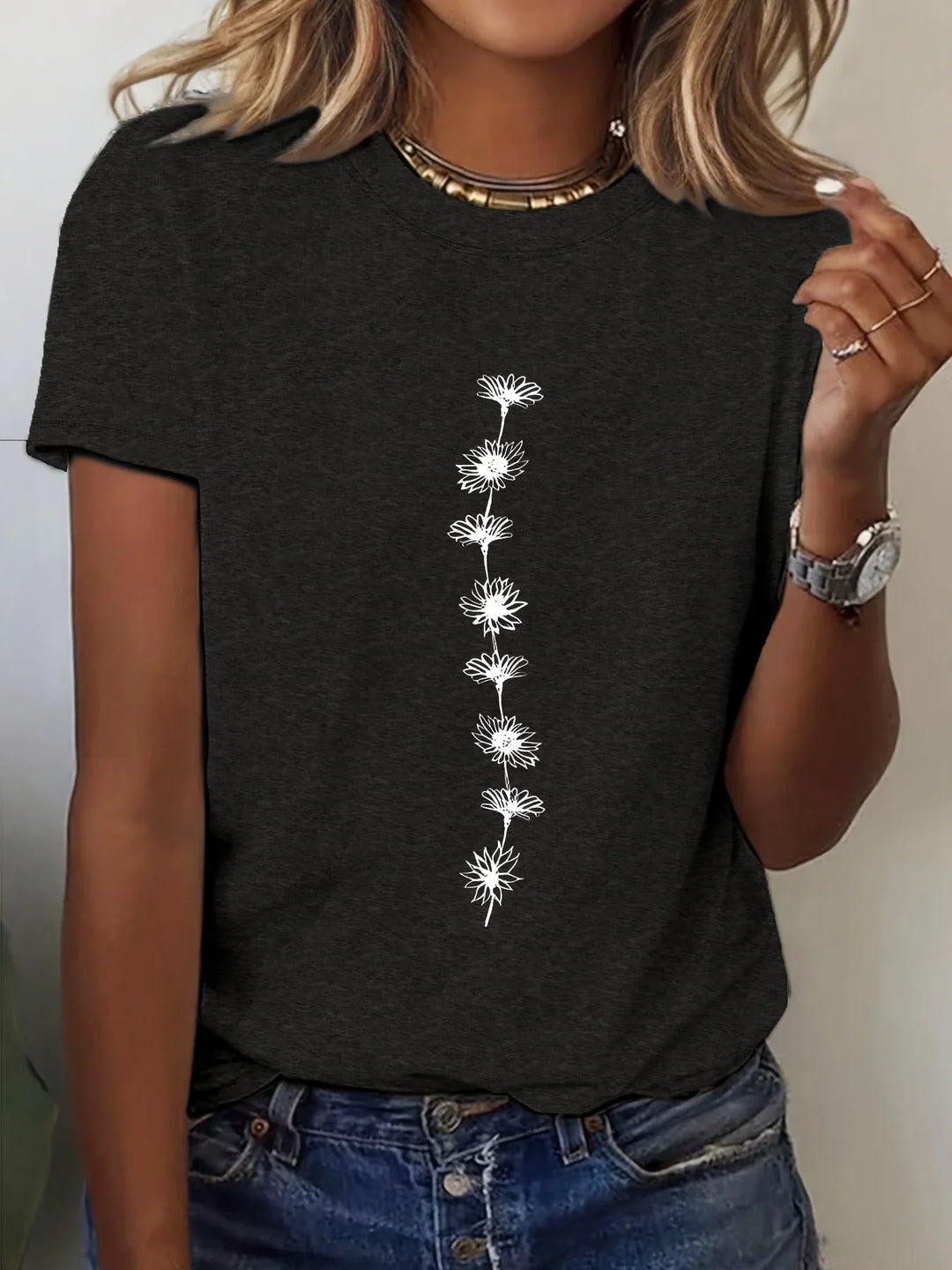 Kyla Sunflower Graphic Tee