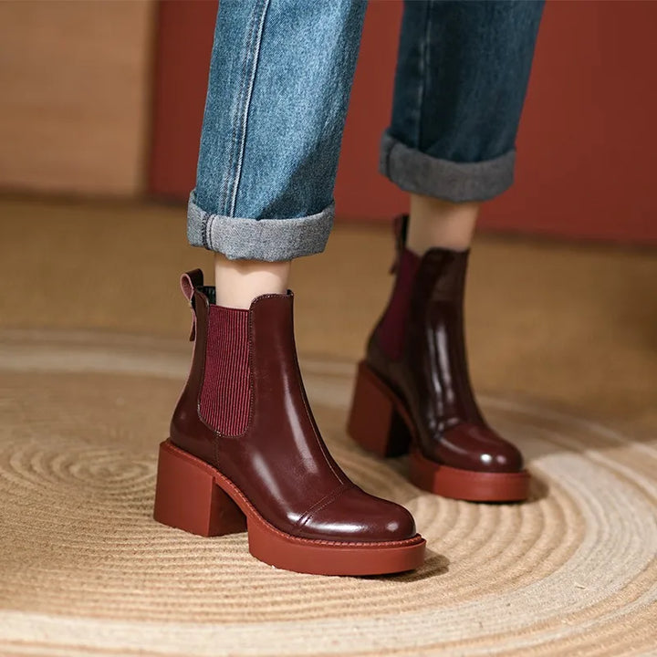 Nathalie Platform Chelsea Boots