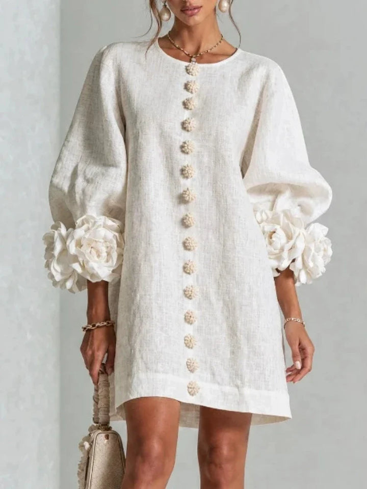 Serena Floral Cuff Mini Dress