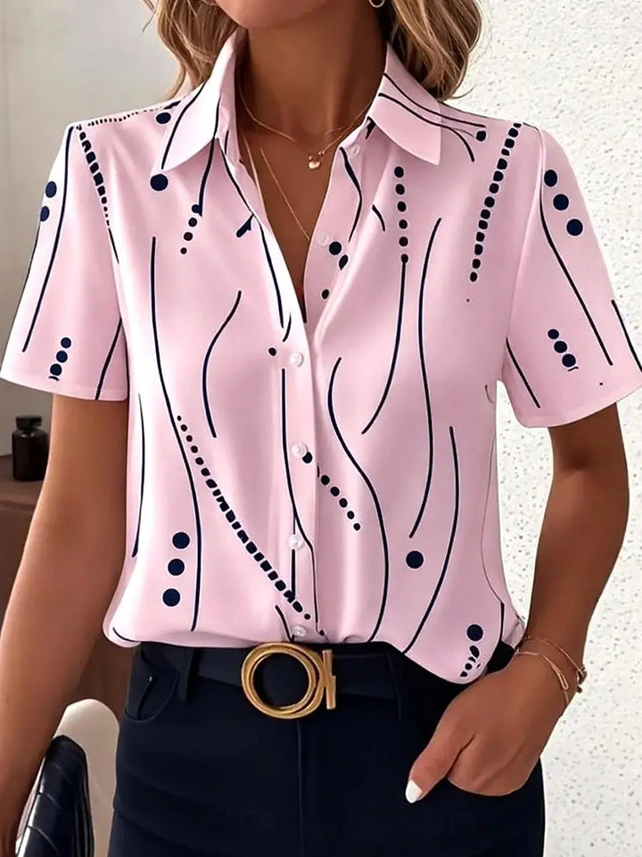 Julia Abstract Print Blouse