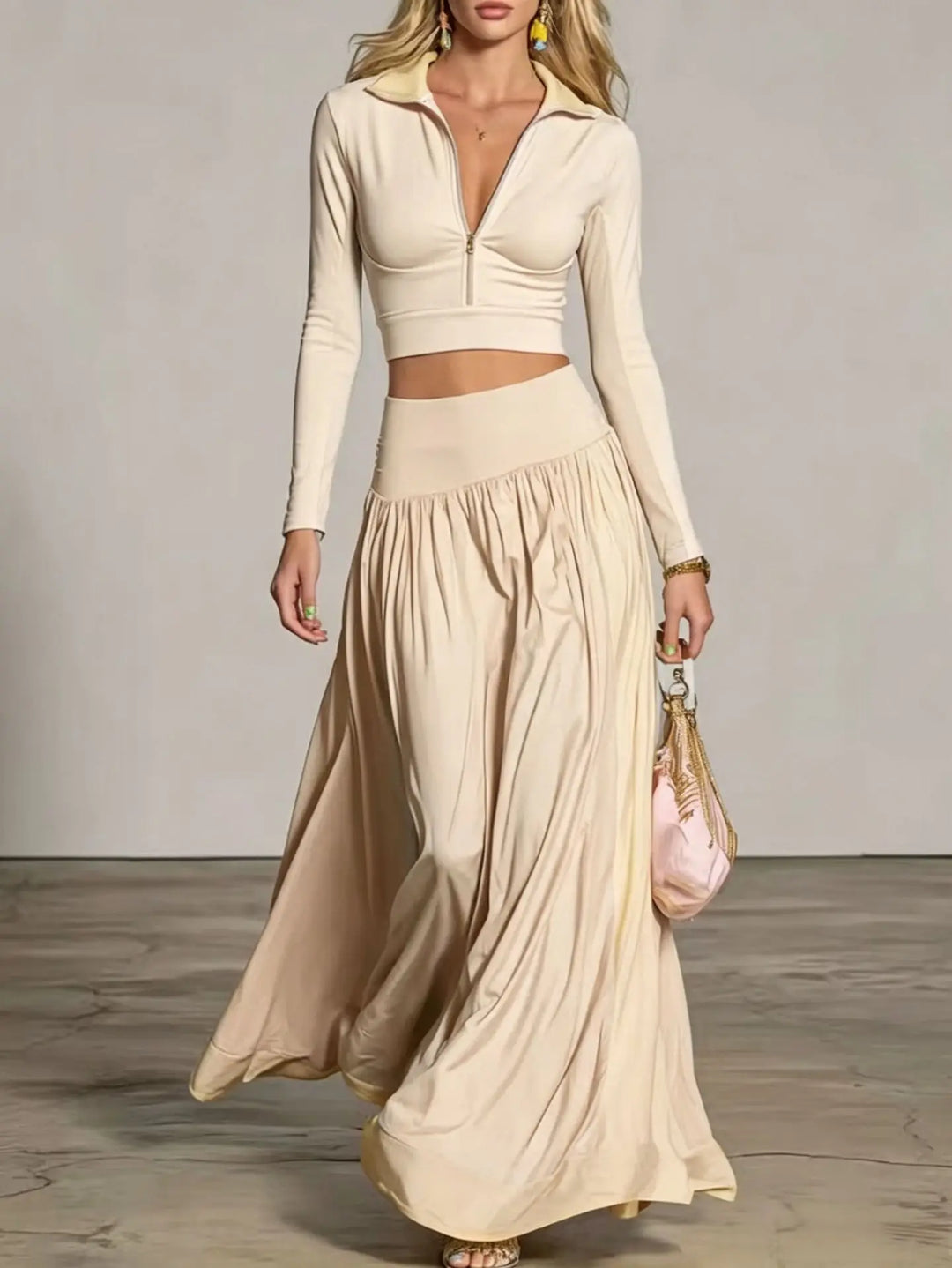 Kira Relaxed Flowy Skirt Set