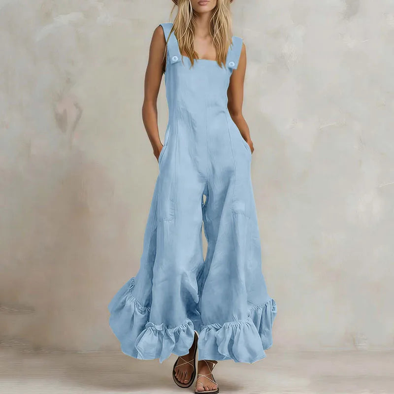 Vespera Ruffle Hem Jumpsuit