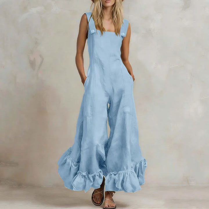 Vespera Ruffle Hem Jumpsuit