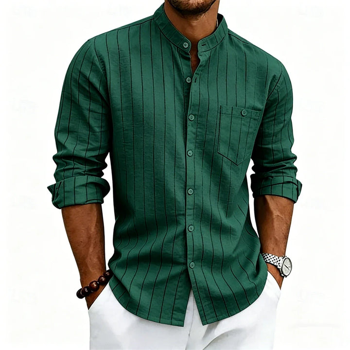 Grayson Breathable Striped Linen Shirt