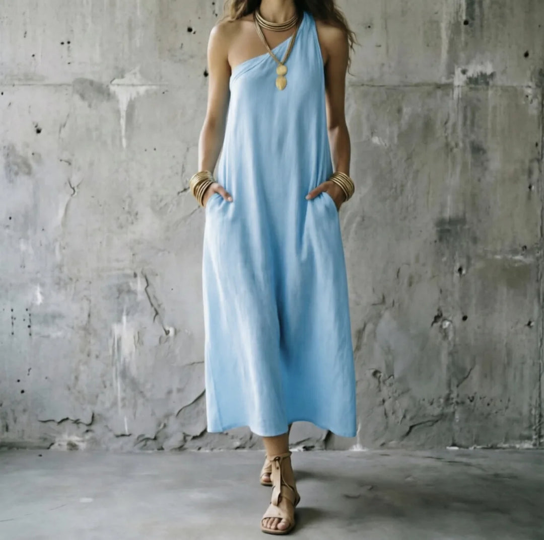 Amelie One Shoulder Maxi Dress