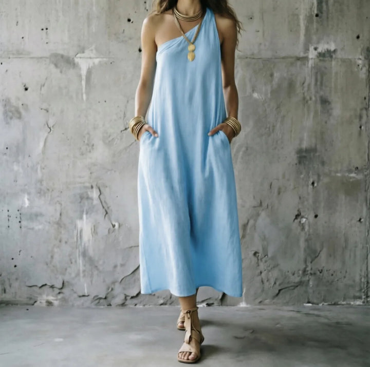Amelie One Shoulder Maxi Dress