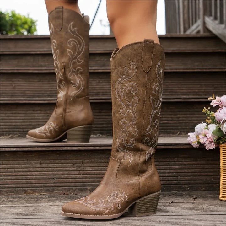 Magnolia Embroidered Cowboy Boots