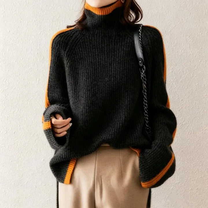 Knisley Contrast Trim Sweater