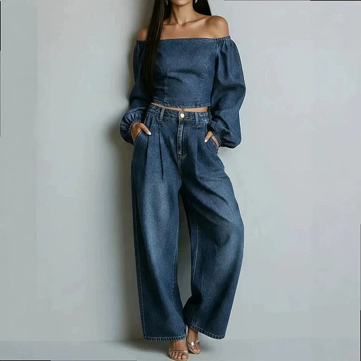 Noelle Off Shoulder Two Piece Set