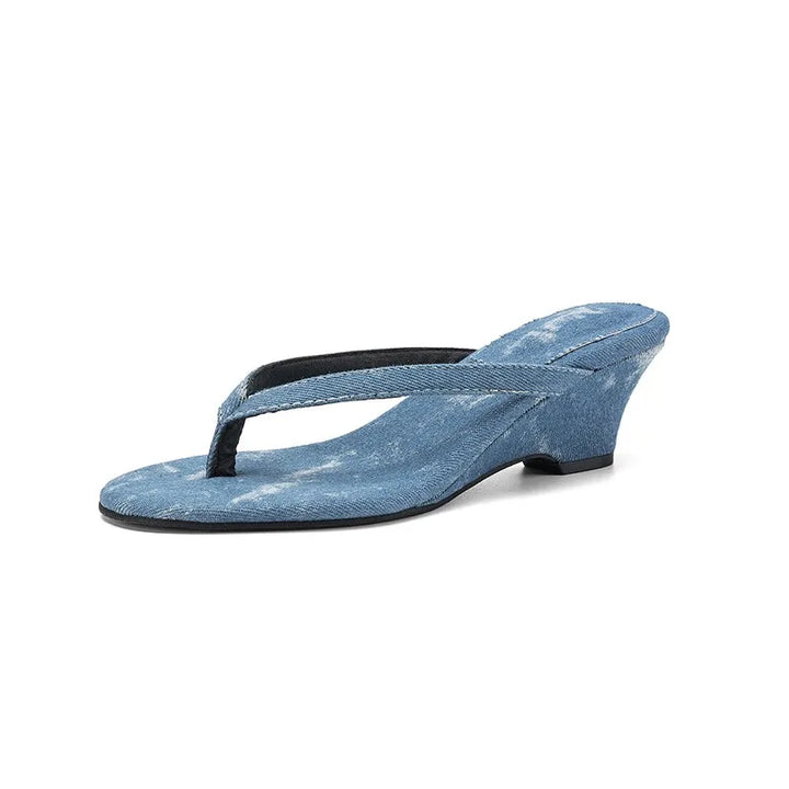 Elana Comfortable Wedge Flip Flops