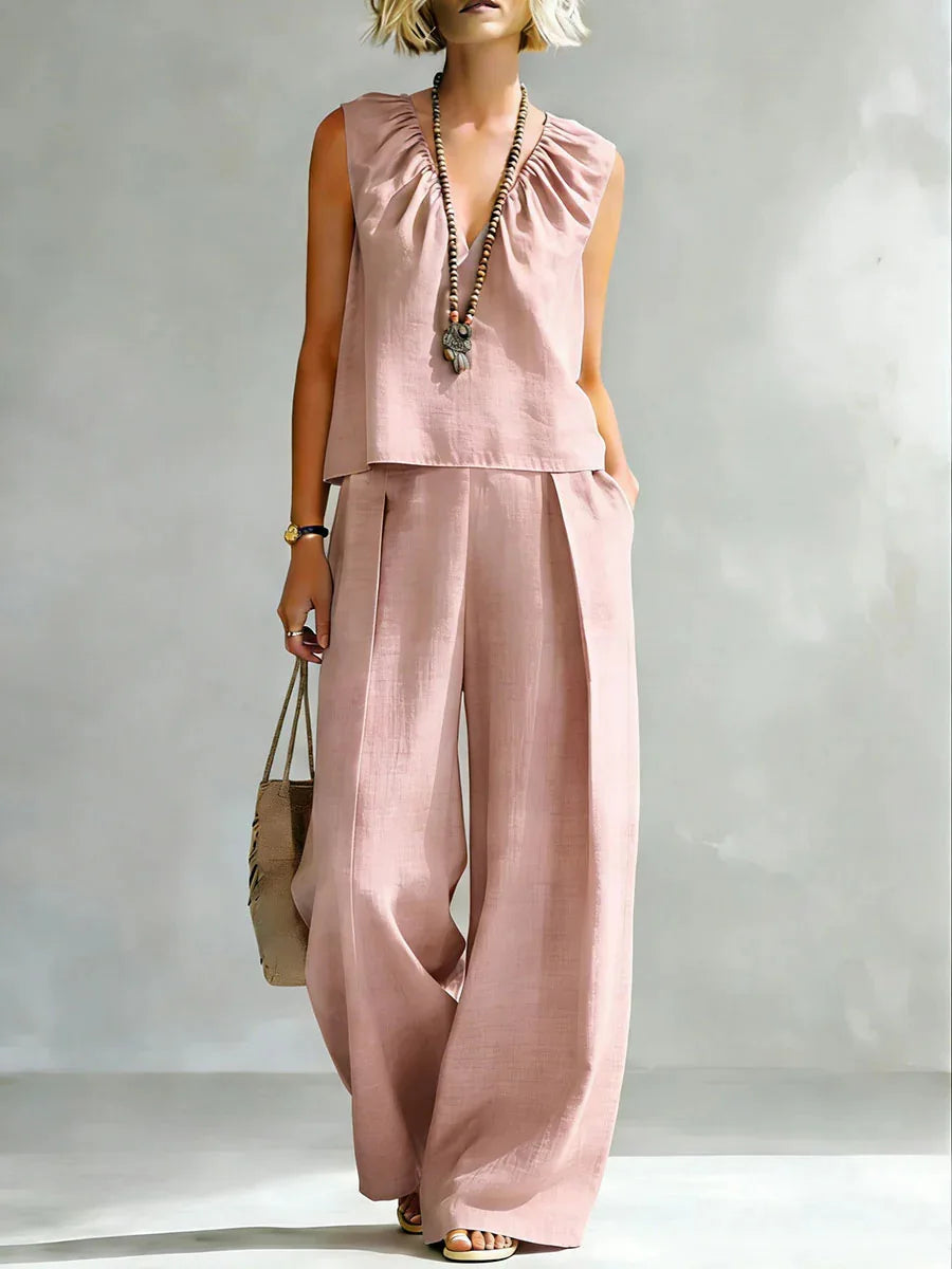 Celine Sleeveless Lounge Set