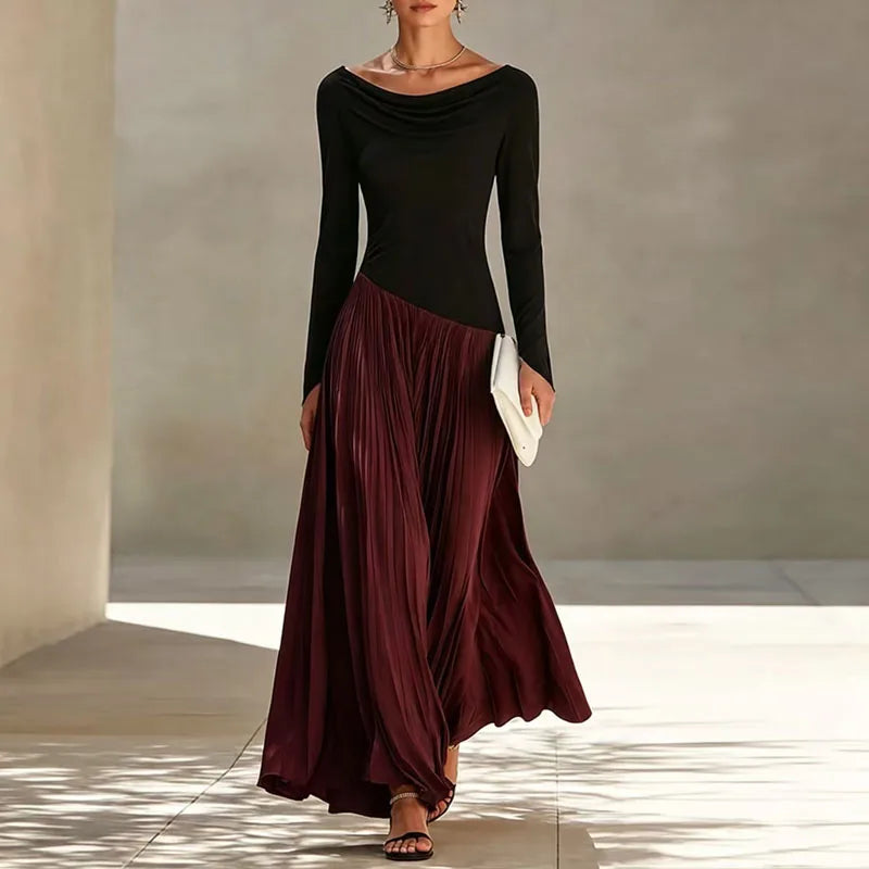 Lucia Flowing Draped Maxi Dress