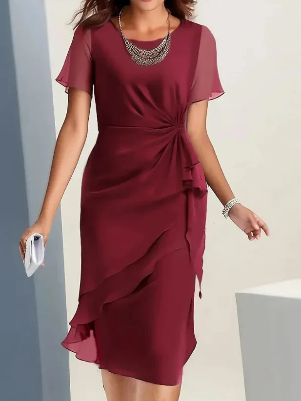 Danille Layered Midi Dress