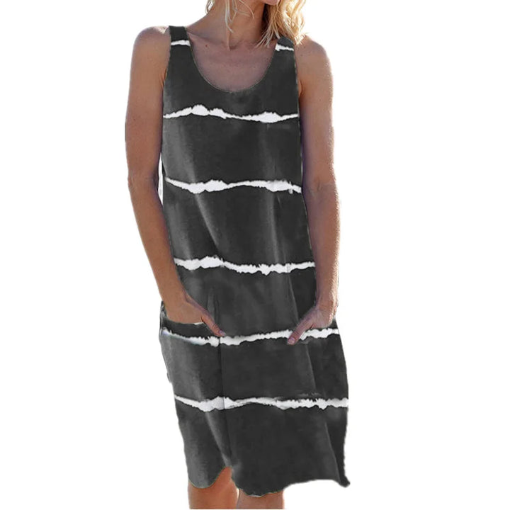 Amara Striped Tank Midi Dress