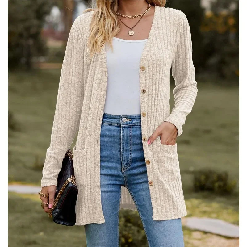 Noelani Ribbed Knit Cardigan