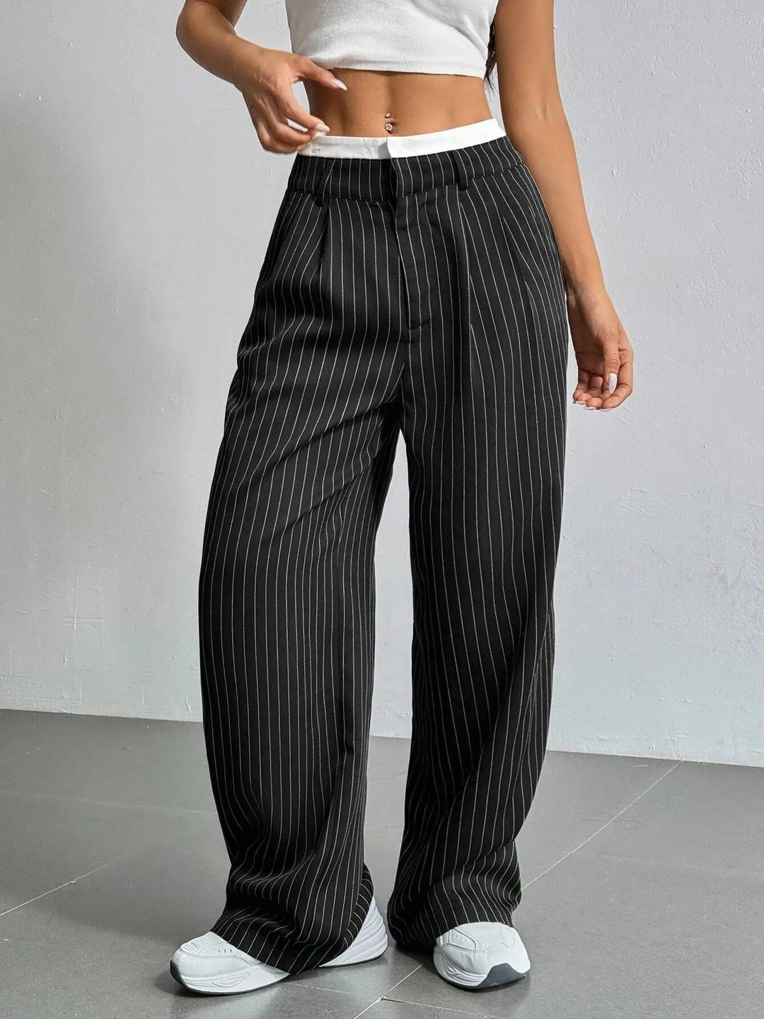 Emiara Classic Striped Pants