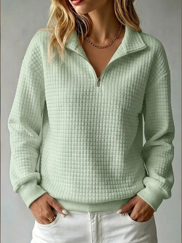 Bailey Waffle Half Zip Sweater