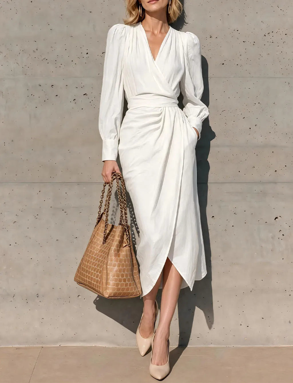 Talia Wrap Waist Dress