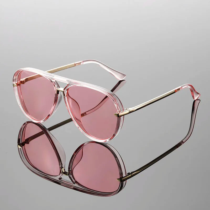 Ladnon Retro Aviator Sunglasses