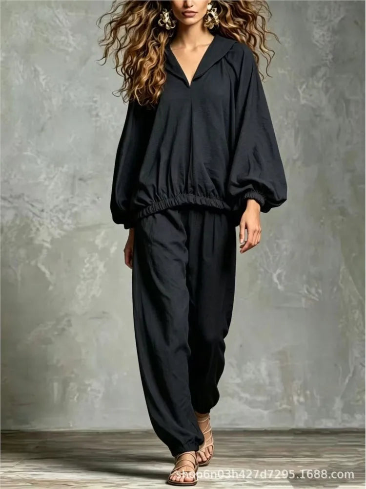 Niamh Lantern Sleeve Lounge Set