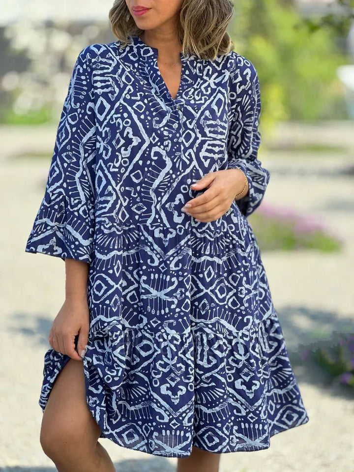Marisol Geometric Midi Dress