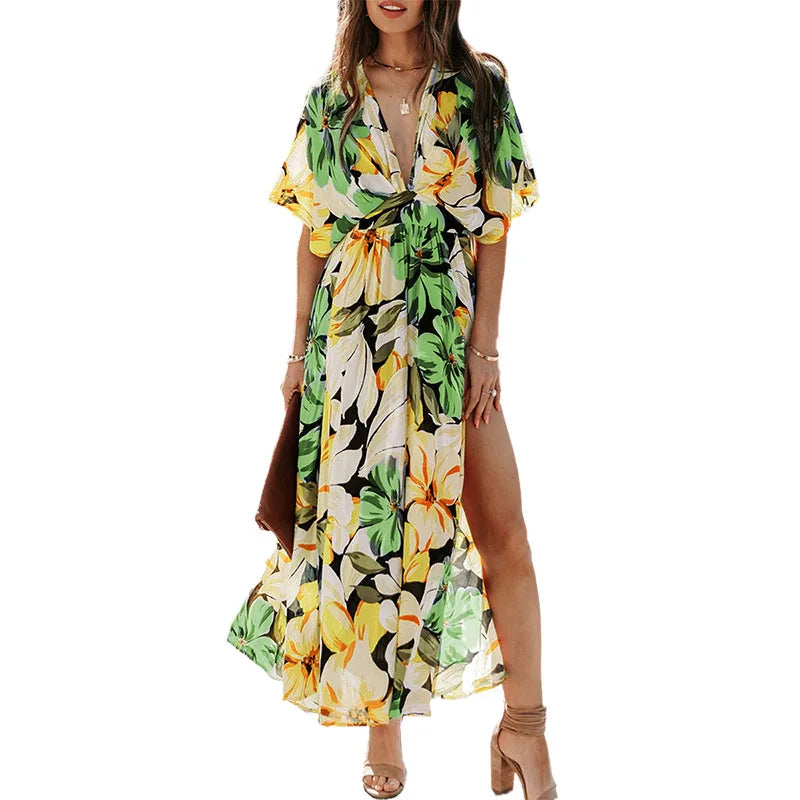 Rewona Floral Maxi Wedding Guest Dress