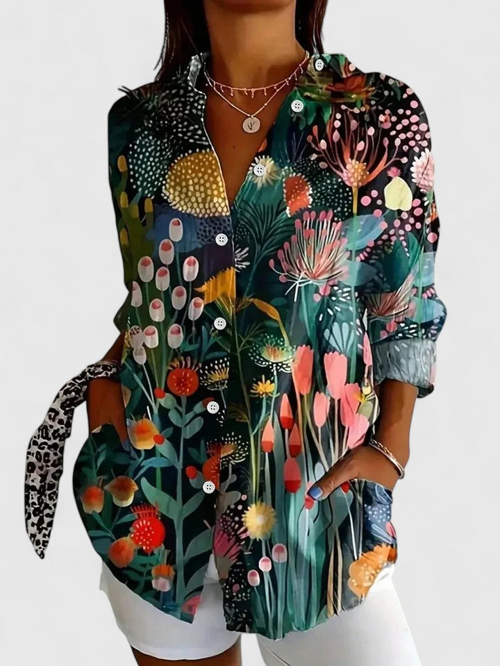 Xaviera Floral Print Blouse