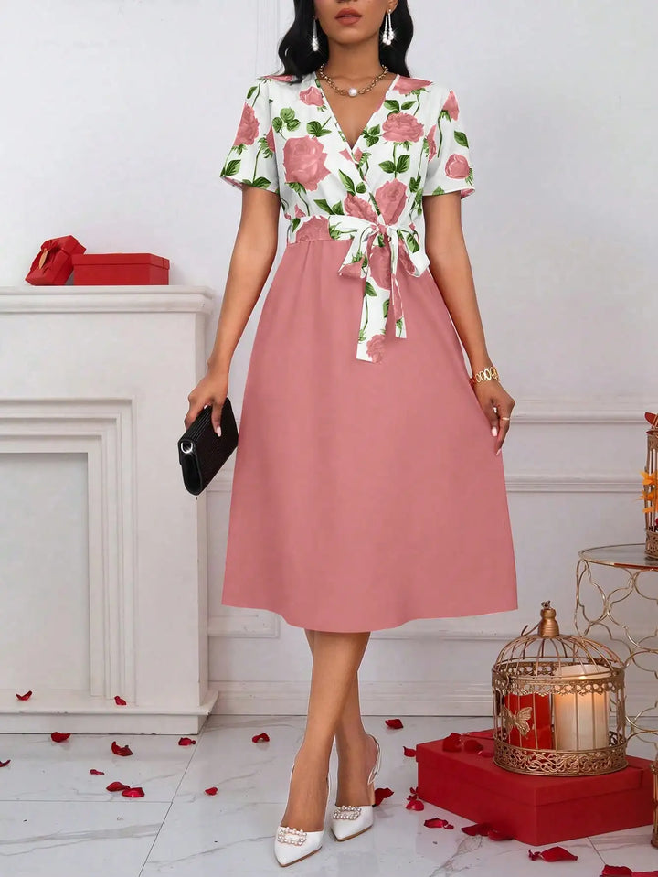 Valerie Tie Waist Midi Dress