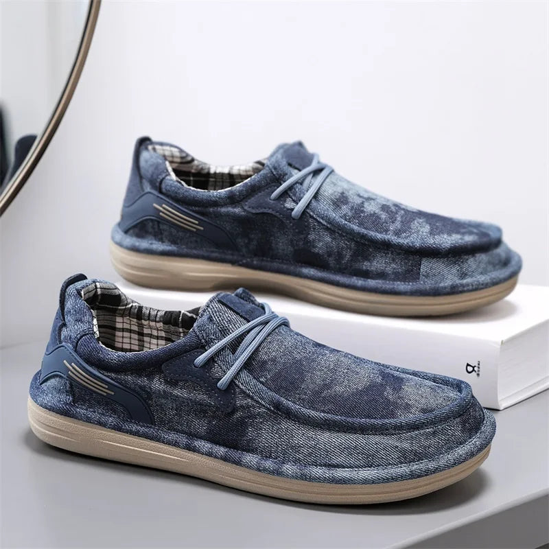 Wesley Washed Canvas Loafers