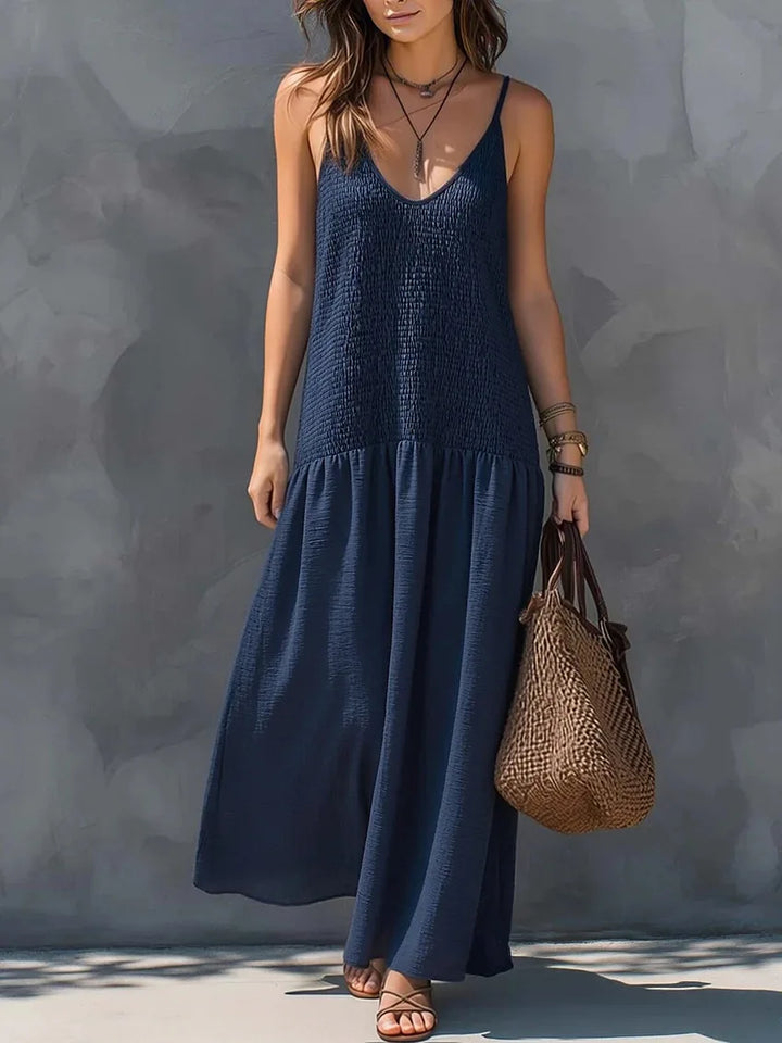 Avienne Sophisticated Boho Maxi Dress