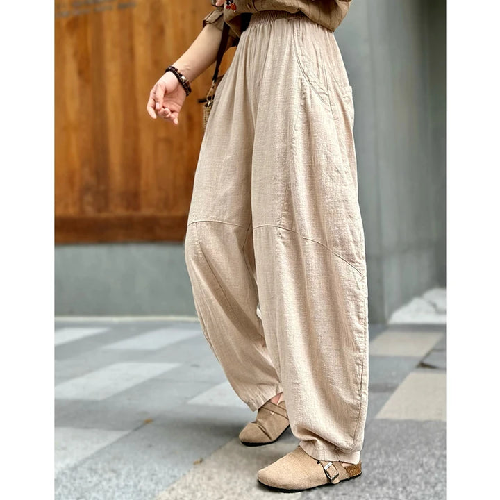 Zia Cotton Linen Wide Leg Pants