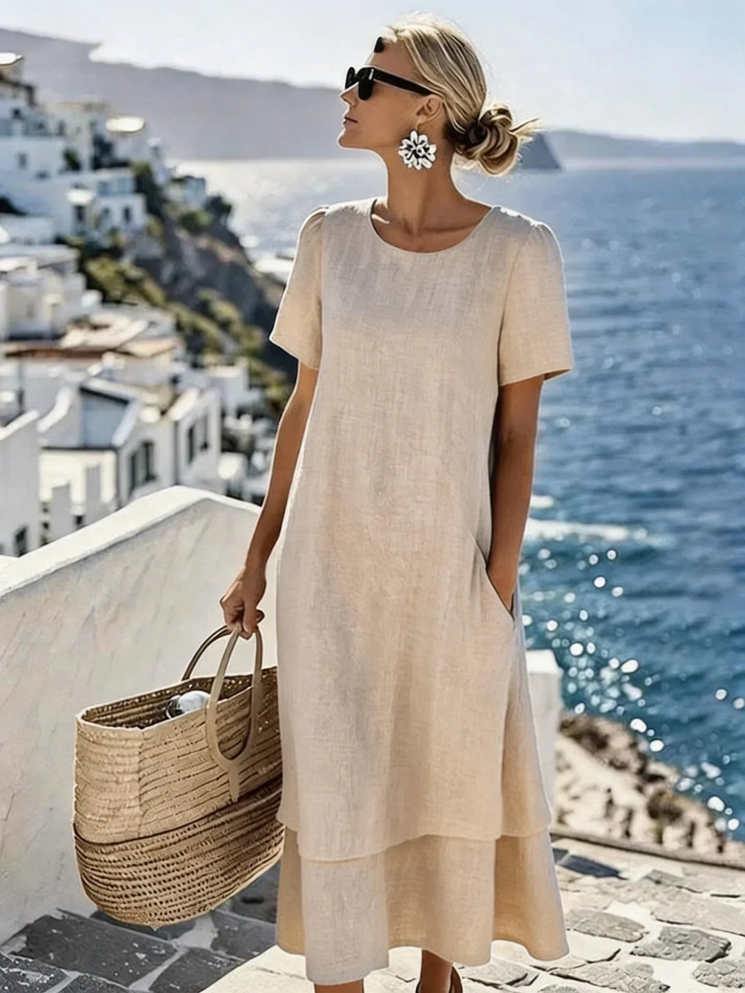 Anora Effortless Comfortable Midi Dress