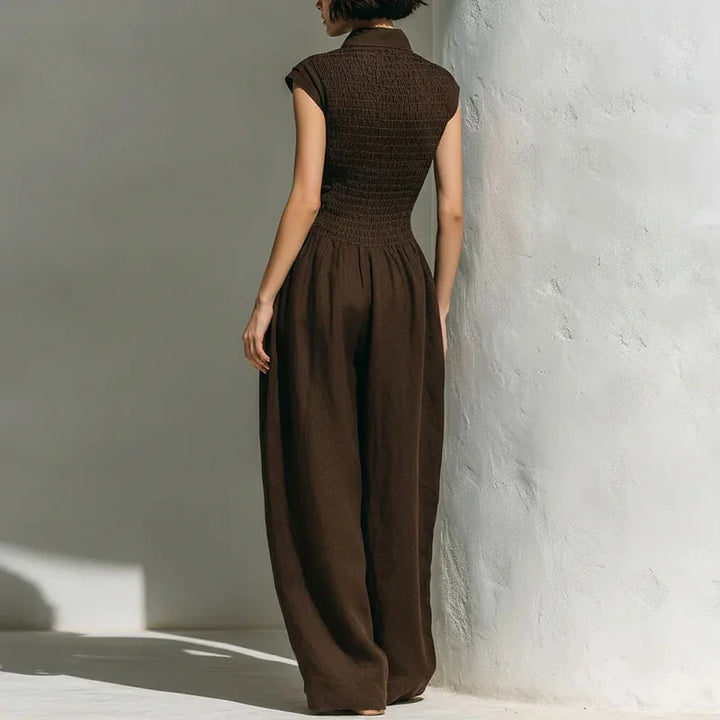 Davelle Comfortable Wide Leg Jumpsuit