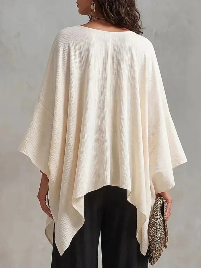 Raina Batwing V Neck Blouse