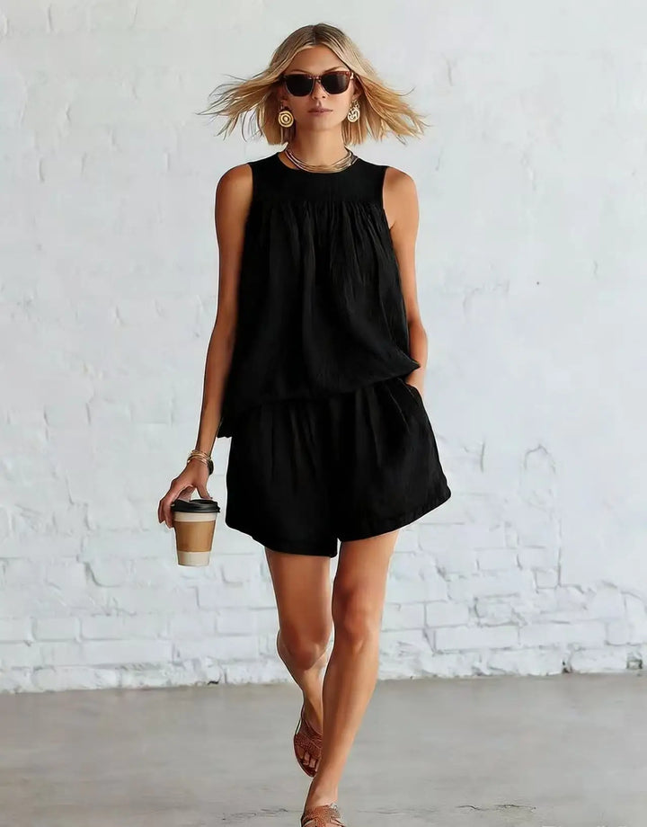 Lydia Casual Relaxed Shorts Set