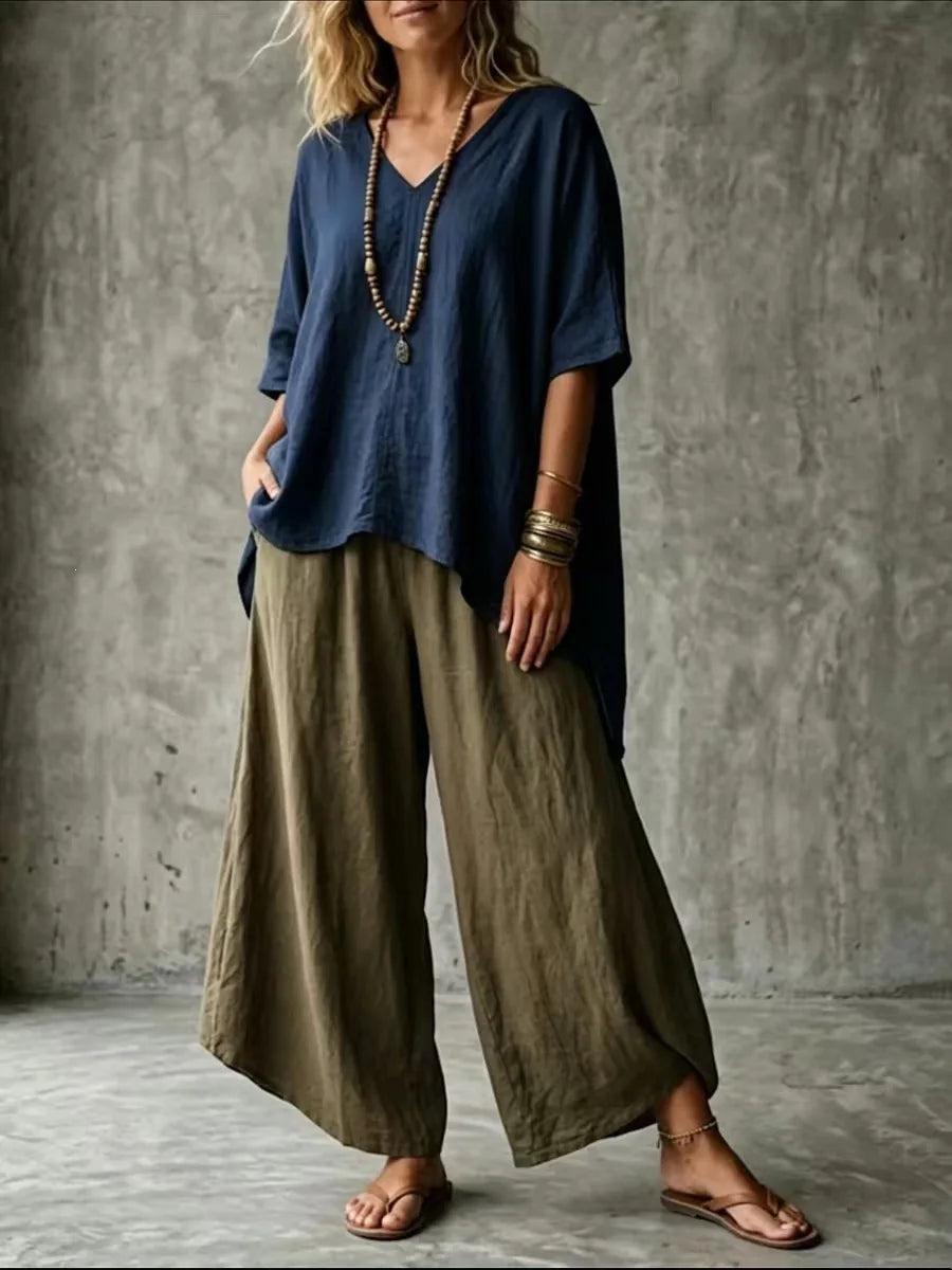 Anneliese Linen Blend Co-Ord Set