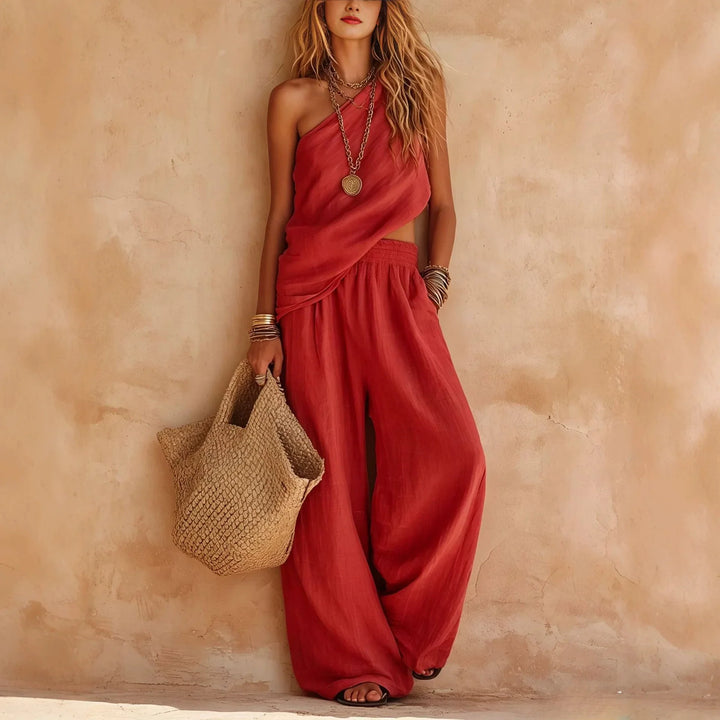 Brenda One Shoulder Lounge Set