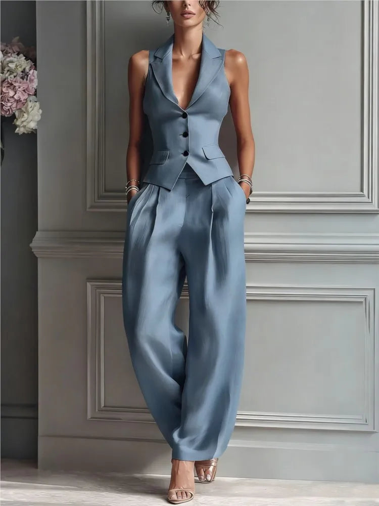 Marissa Elegant Tailored Two-Piece Set