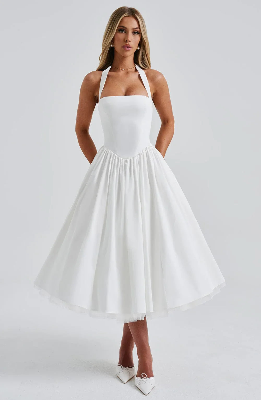 Danica Halter A Line Baby Doll Dress