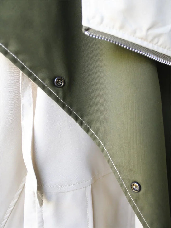 Calliope Contrast Collar Trench