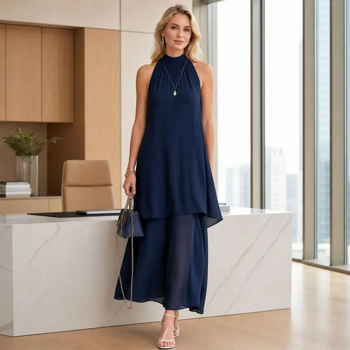 Gardenia Elegant Chiffon Wedding Guest Dress